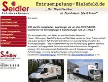 Tablet Screenshot of entruempelung-bielefeld.de